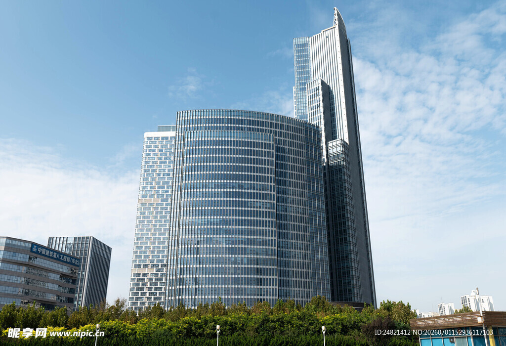 现代都市摩天大楼景观