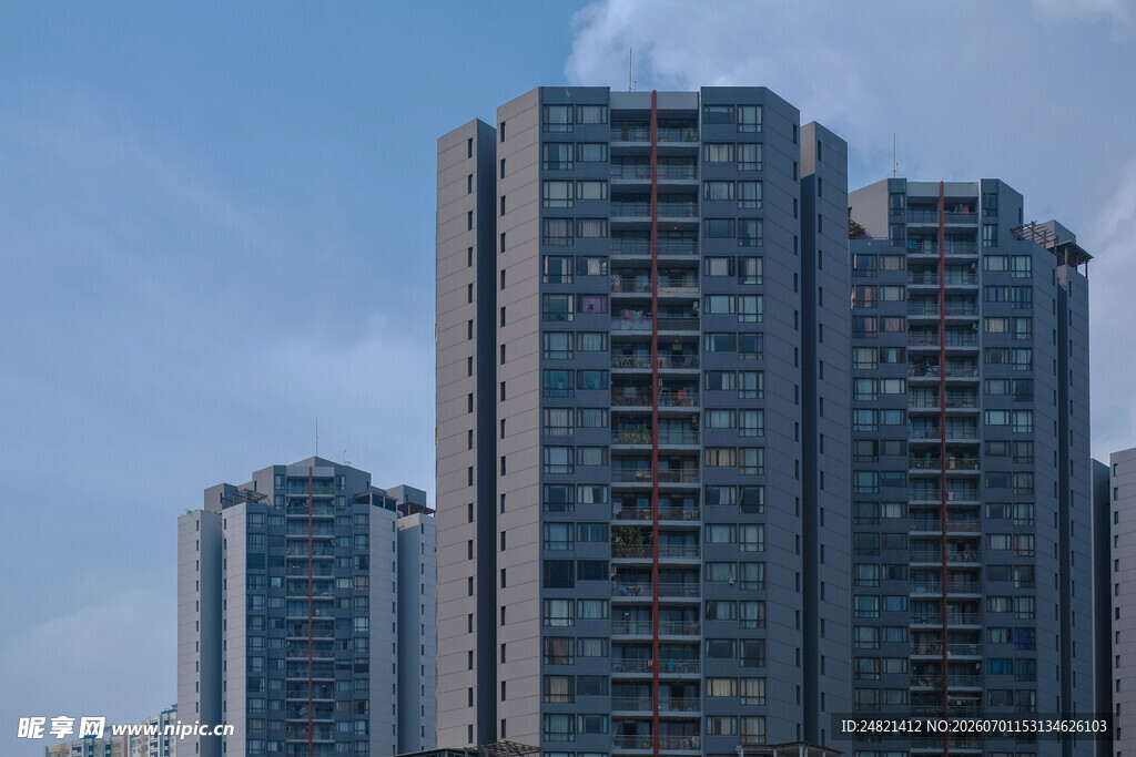 高层住宅楼群景观