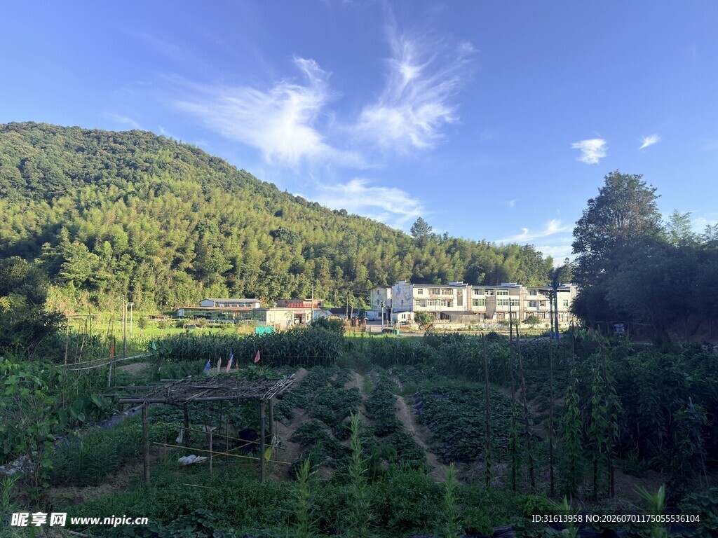 山间田园风光美景