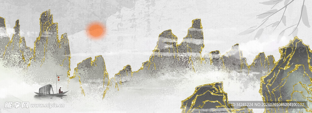 水墨山水间的诗意风光