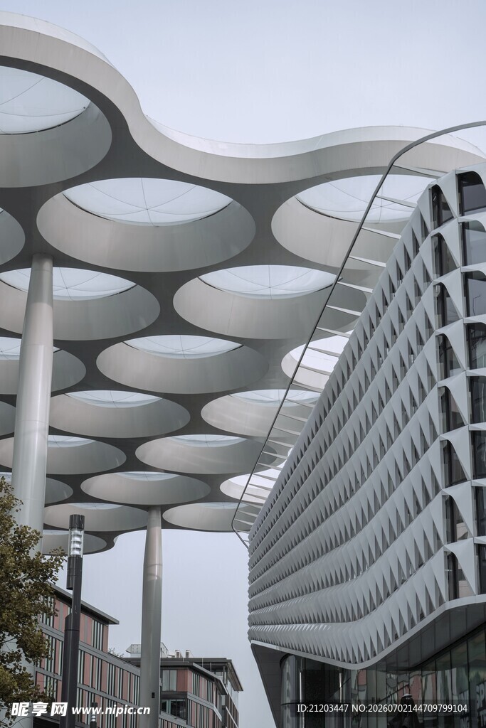 现代独特造型的建筑景观