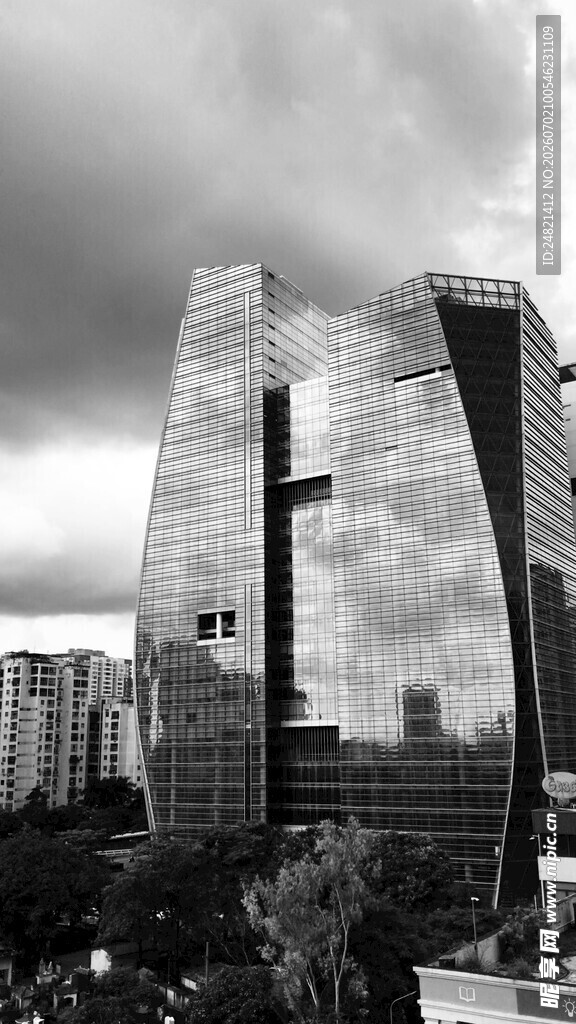 现代都市摩天大楼景观