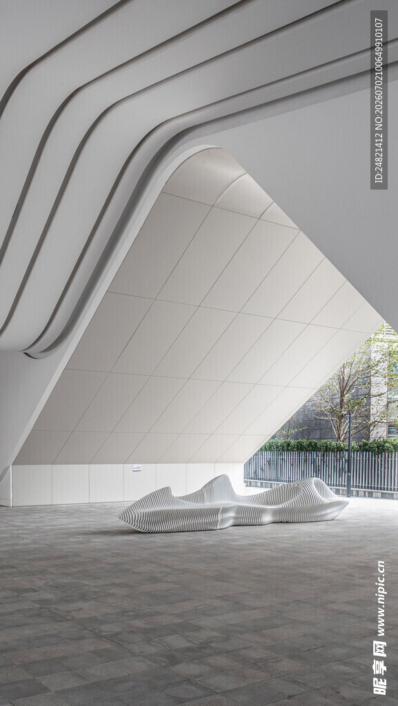 现代极简风格室内建筑空间