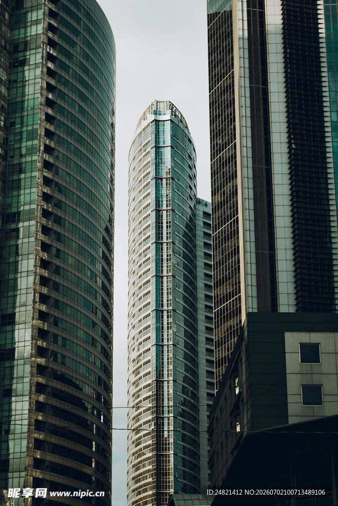都市摩天大楼景观