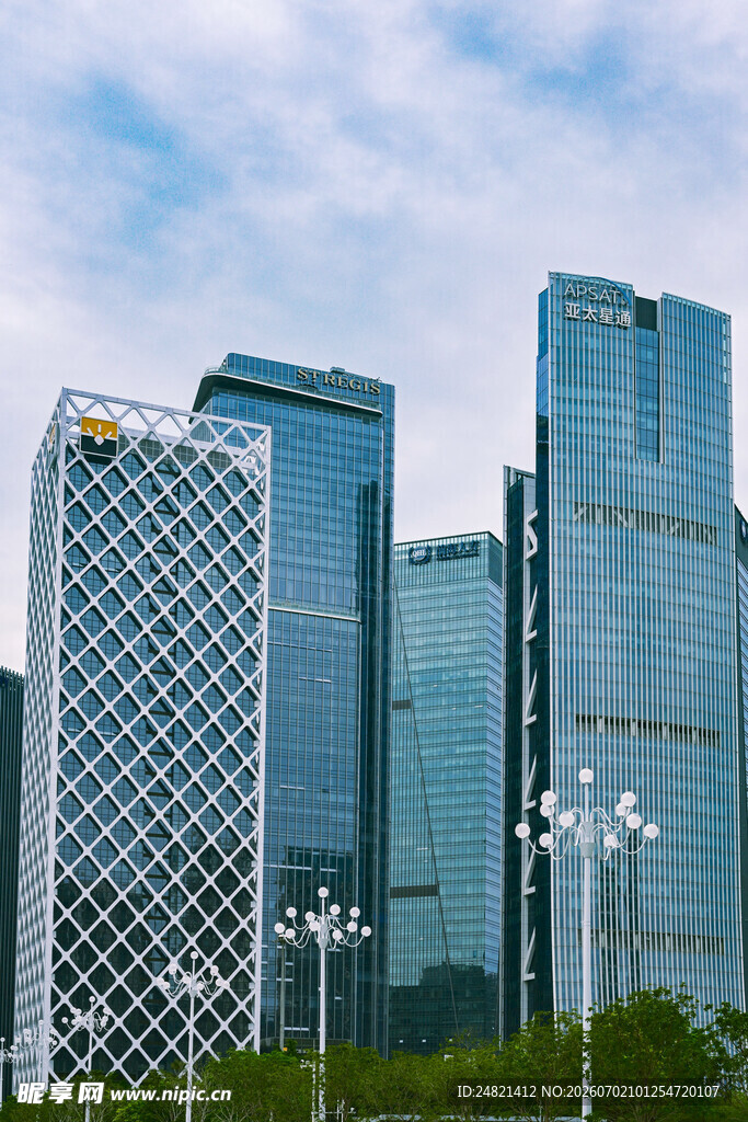 现代都市摩天大楼景观