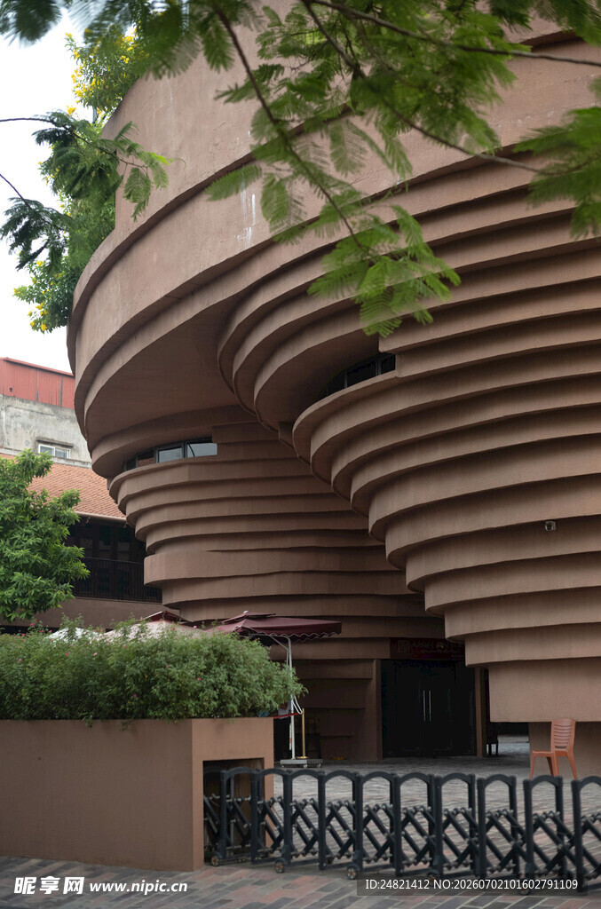 独特螺旋造型建筑外观