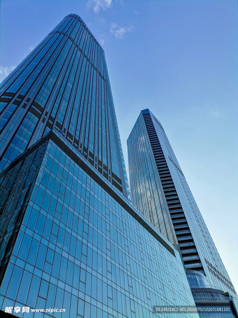 现代摩天大楼建筑群