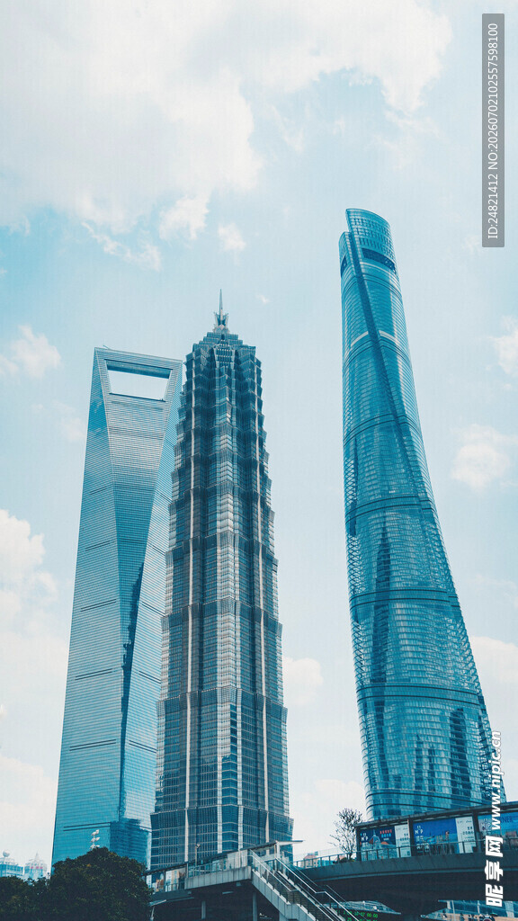 上海地标摩天大楼景观