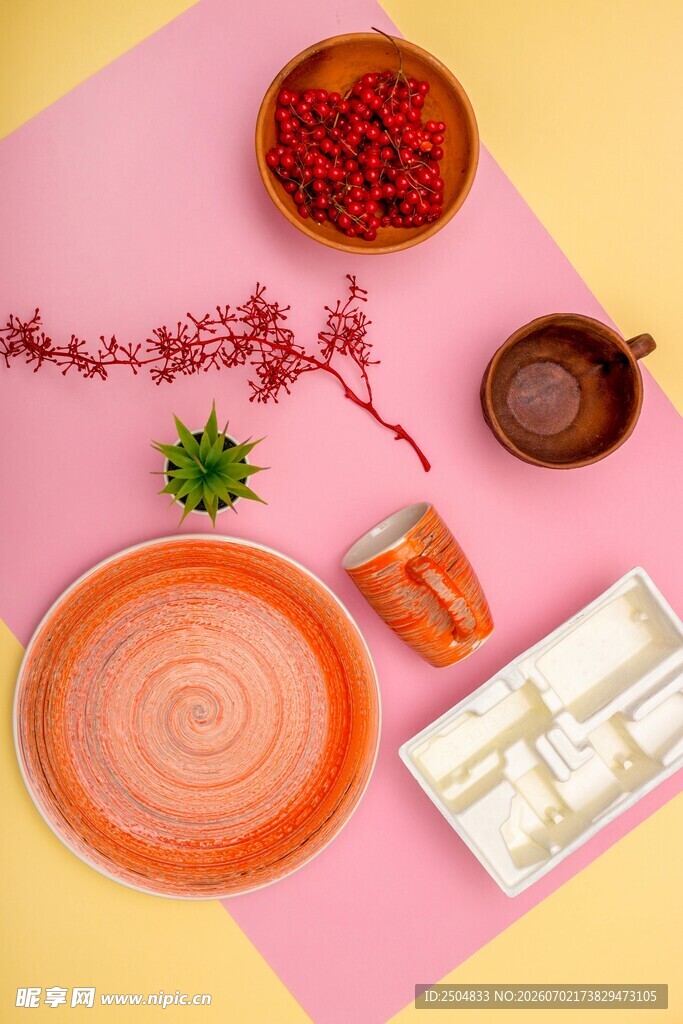 多彩食材与烹饪器具展示