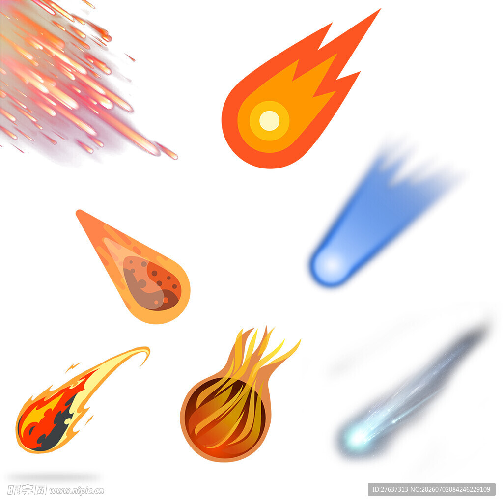 火焰流星特效元素集合