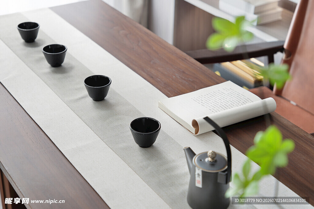 中式茶席简约雅致茶具