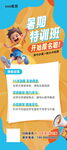 暑期特训班招生宣传海报