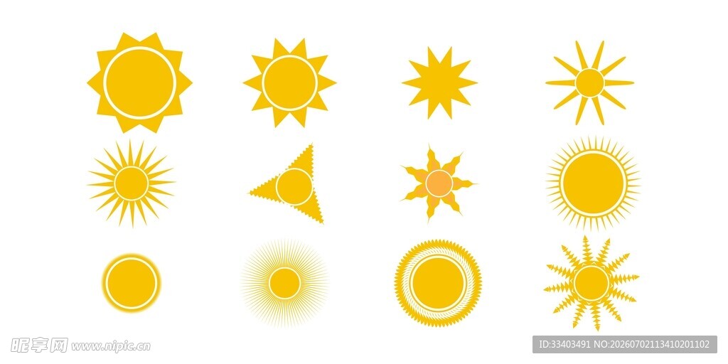 太阳图标集锦