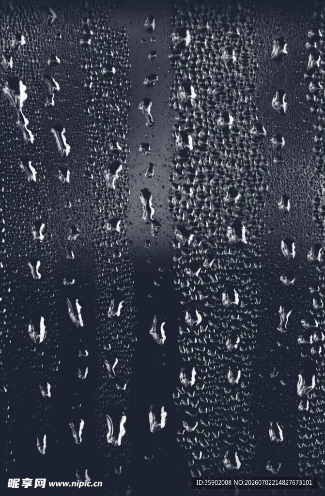 玻璃上的雨滴