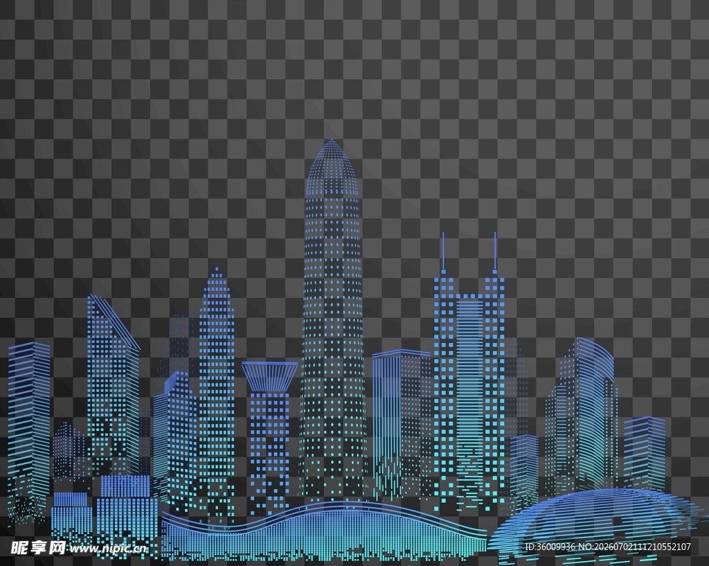 科技城市剪影
