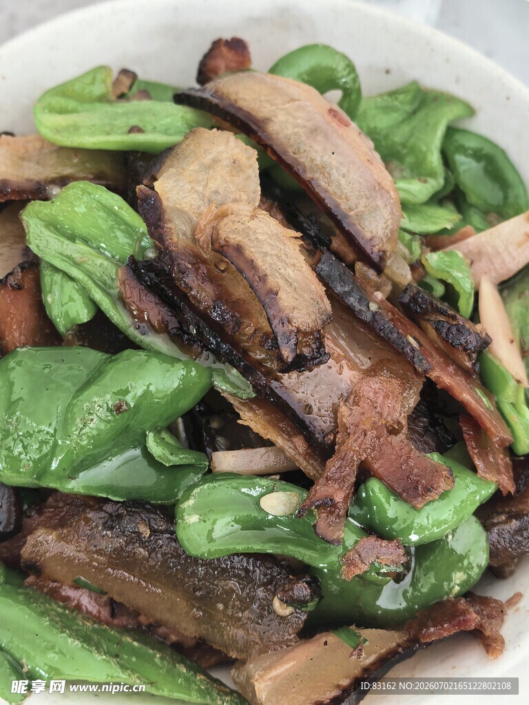 香菇炒豌豆