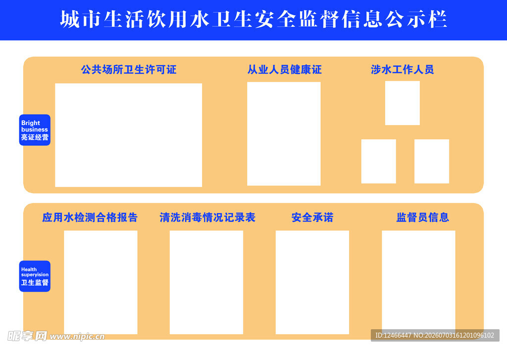 用水提示牌