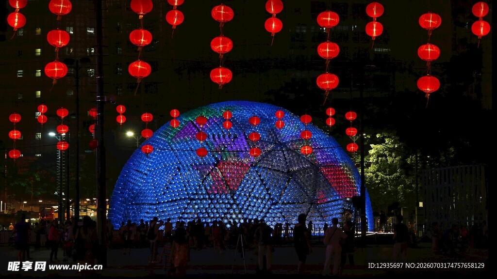 夜晚舞台景观