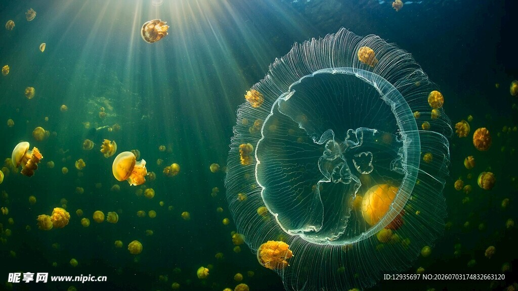 梦幻海底水母