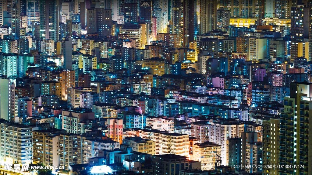 城市夜景图