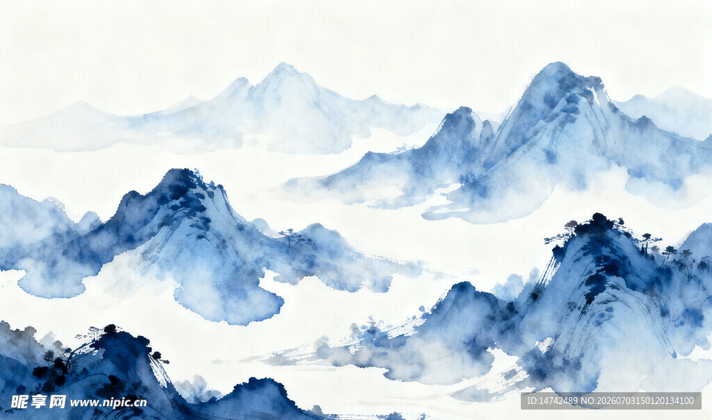 水墨山水背景