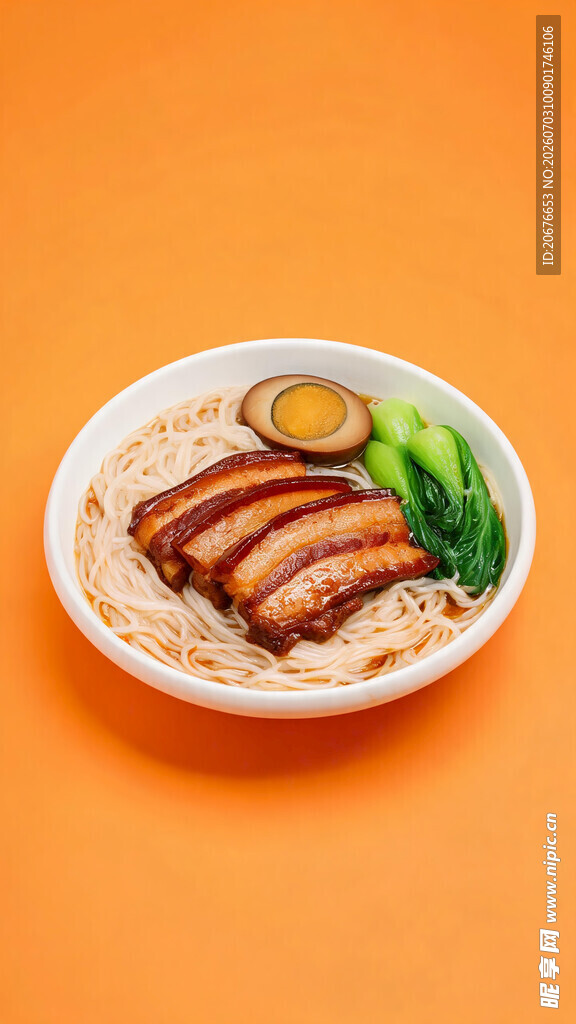 港式叉烧饭成品美食竖版实拍图