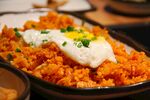 美味蛋盖炒饭西餐美食图片