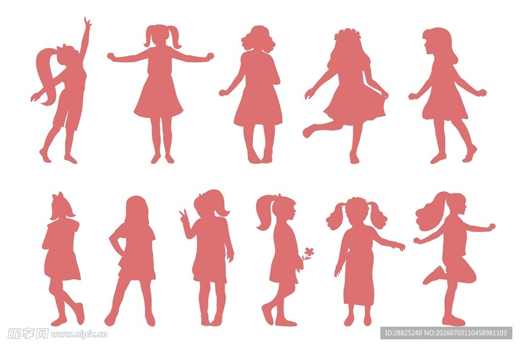 女孩剪影合集