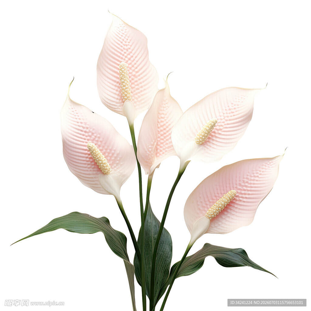 粉色海芋花束