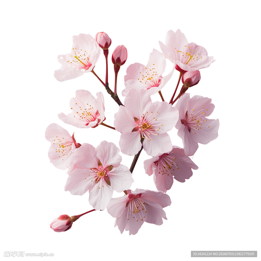 粉嫩樱花枝