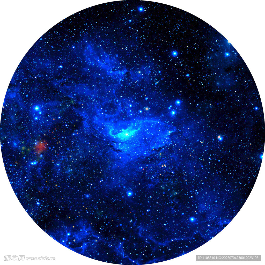 梦幻蓝色星空宇宙图景