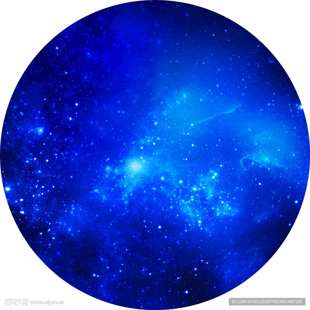 梦幻蓝色星空背景图