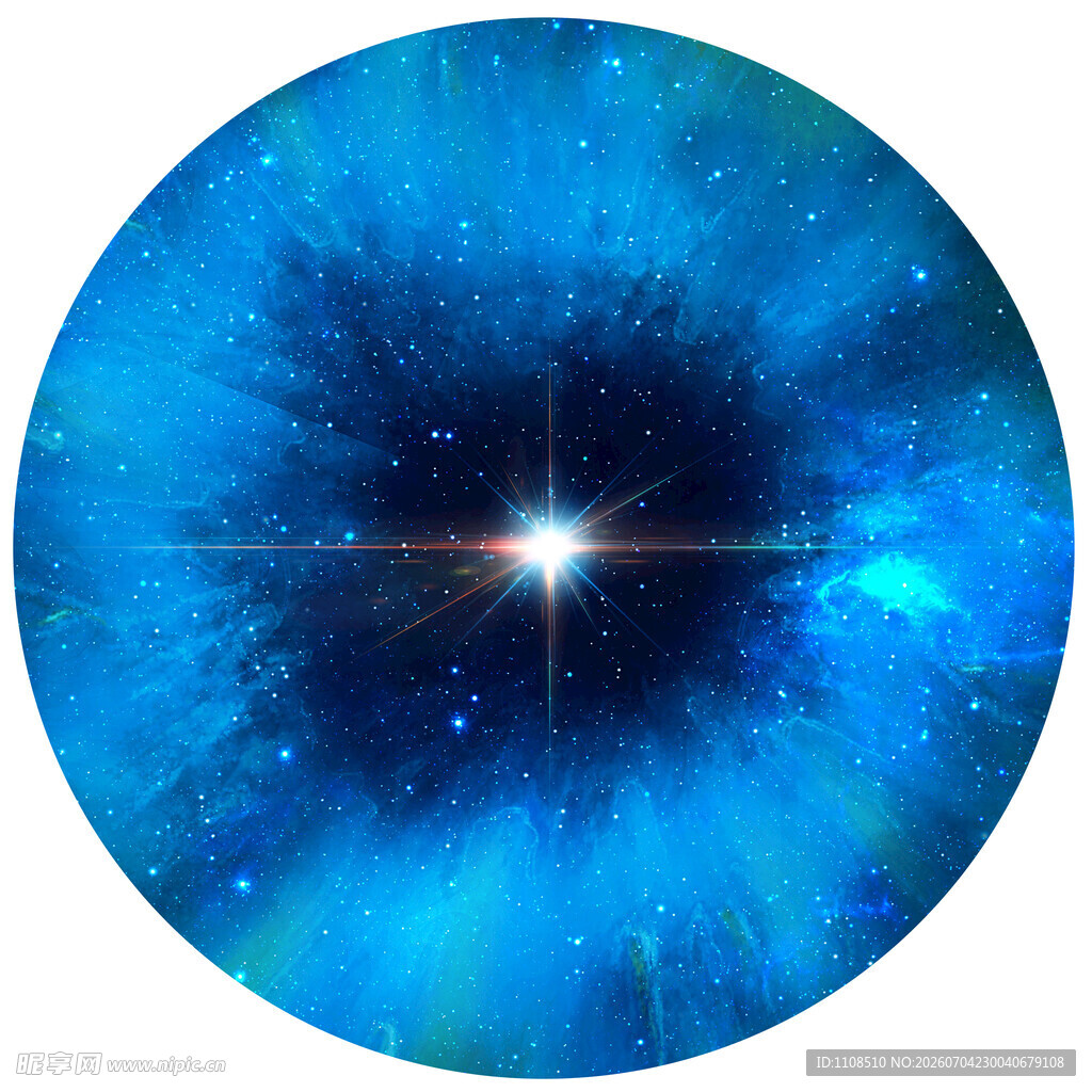 梦幻蓝色宇宙星空景象