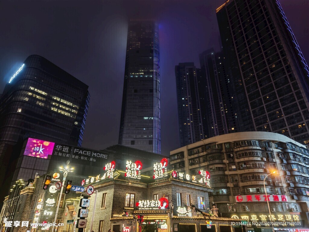 繁华都市夜景
