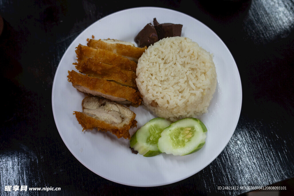 美味鸡肉米饭套餐