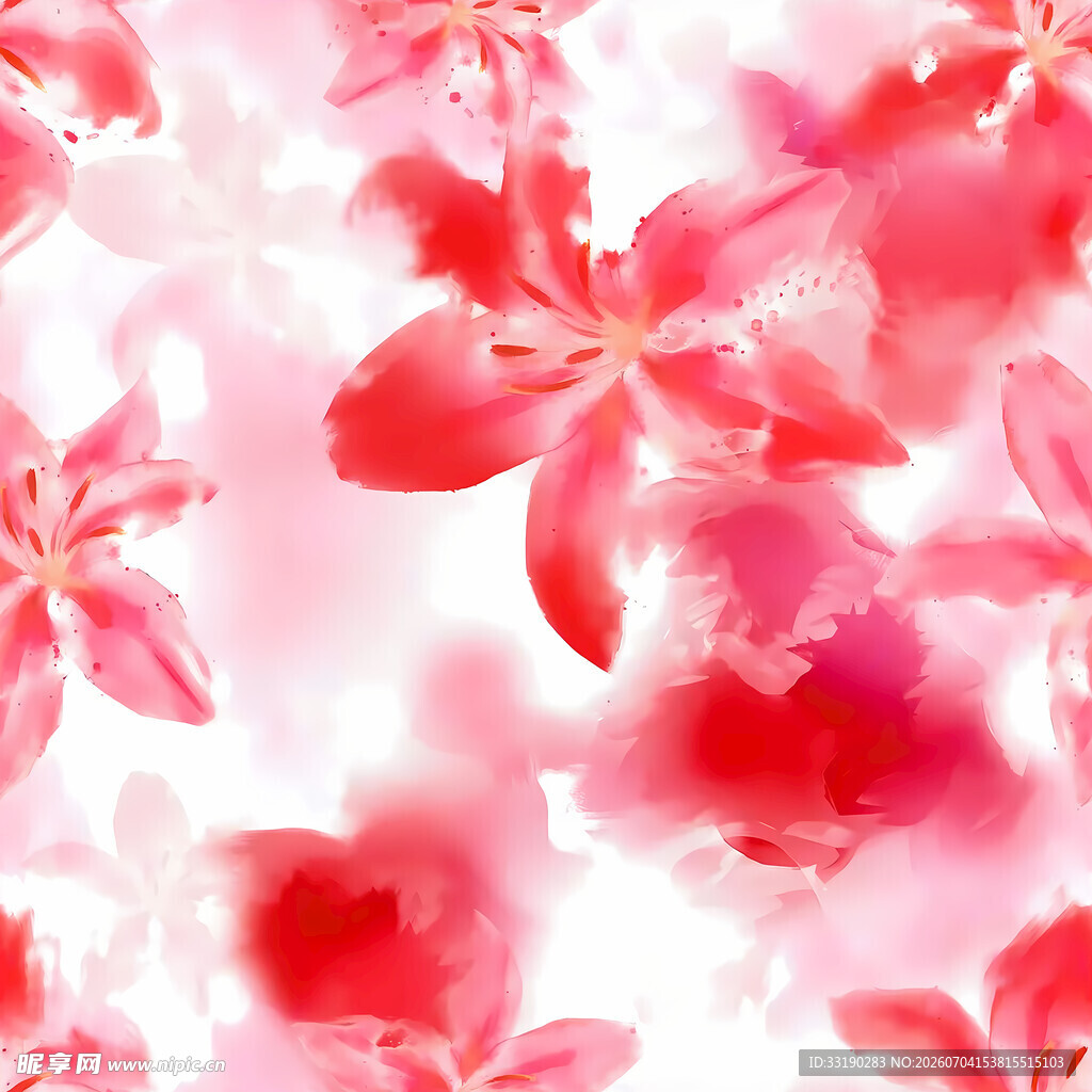 扎染百合花
