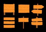 木质路牌素材