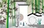 中式竹林风卫浴空间设计
