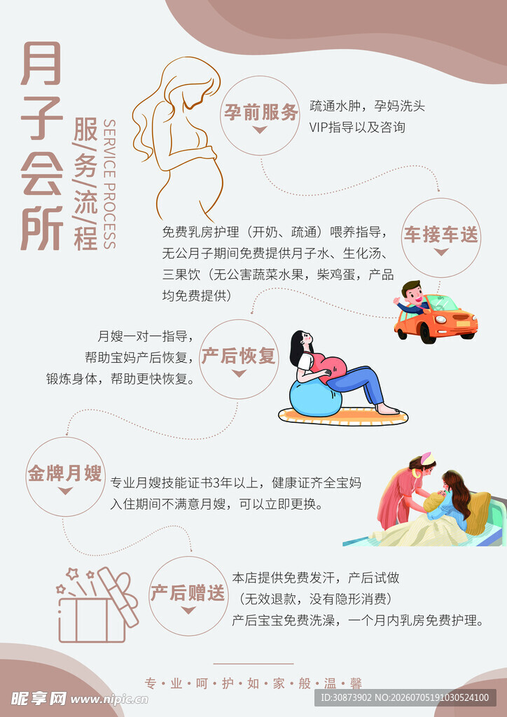 月子会所服务场景展示