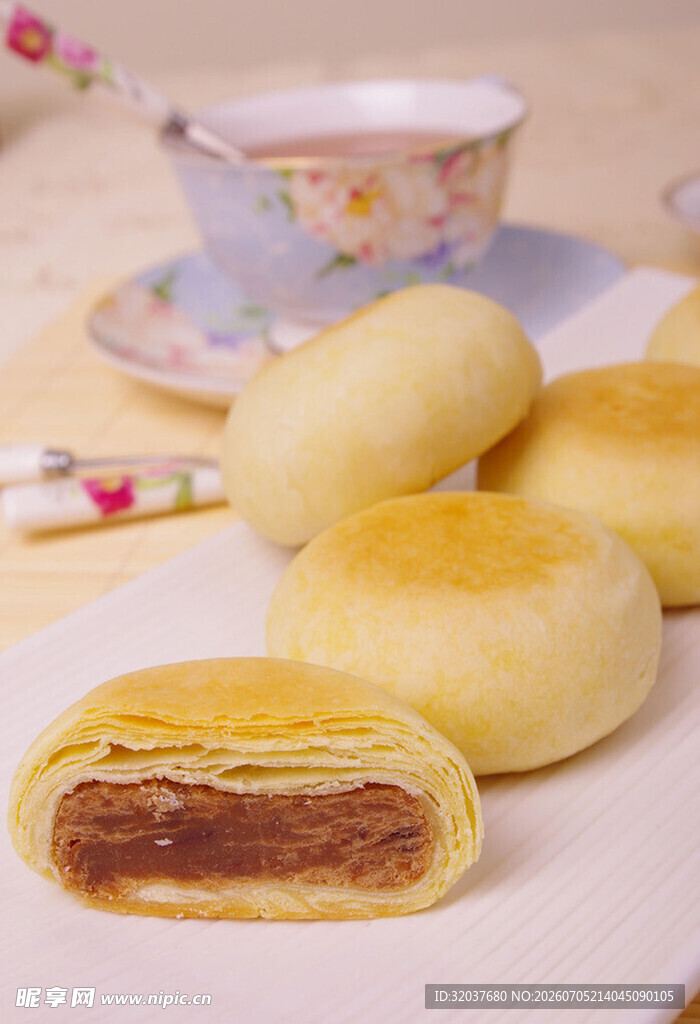 美味豆沙酥饼展示