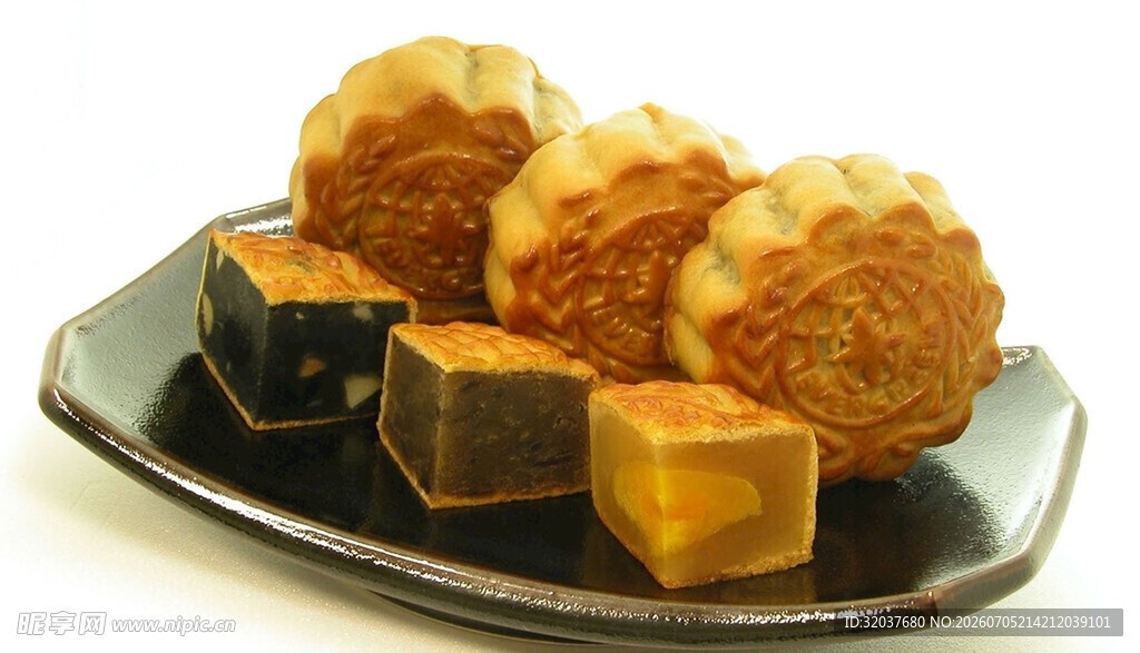 美味中式糕点拼盘