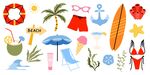 夏日海滩素材