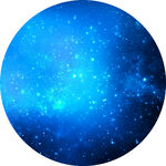蓝色梦幻星空圆形背景图