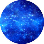 梦幻蓝色星空圆形图案
