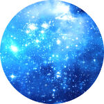 梦幻蓝色星空圆形背景图