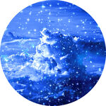 梦幻雪景中的可爱雪人