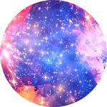 梦幻星空圆形背景图