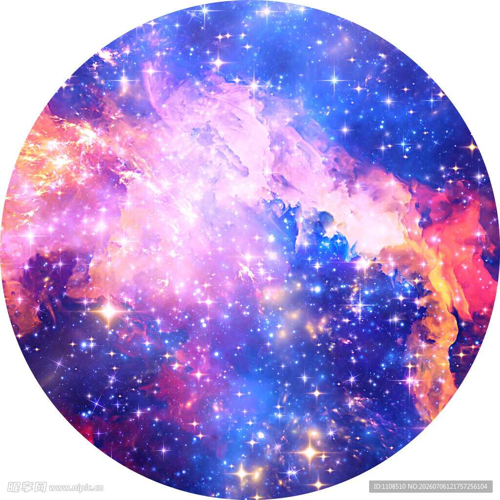 梦幻绚丽的宇宙星空图景