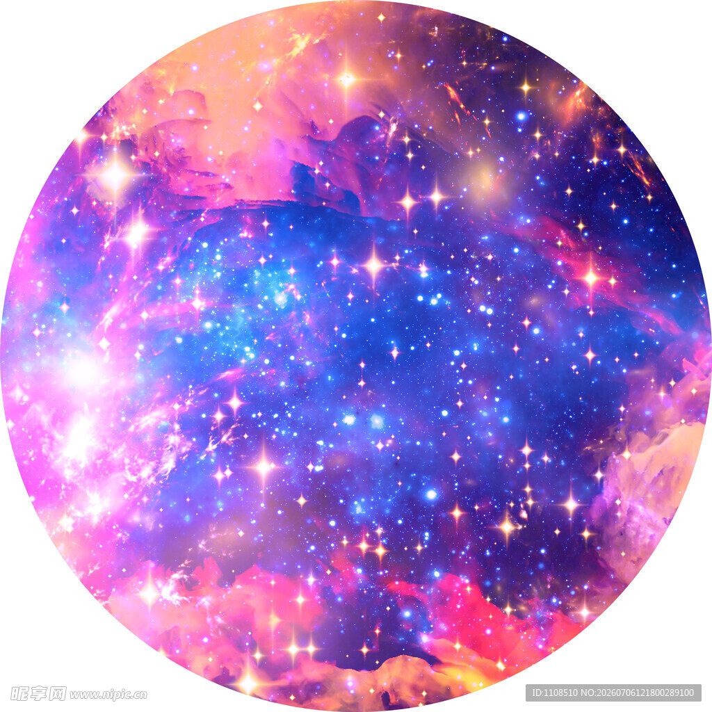 梦幻绚丽的宇宙星空图景