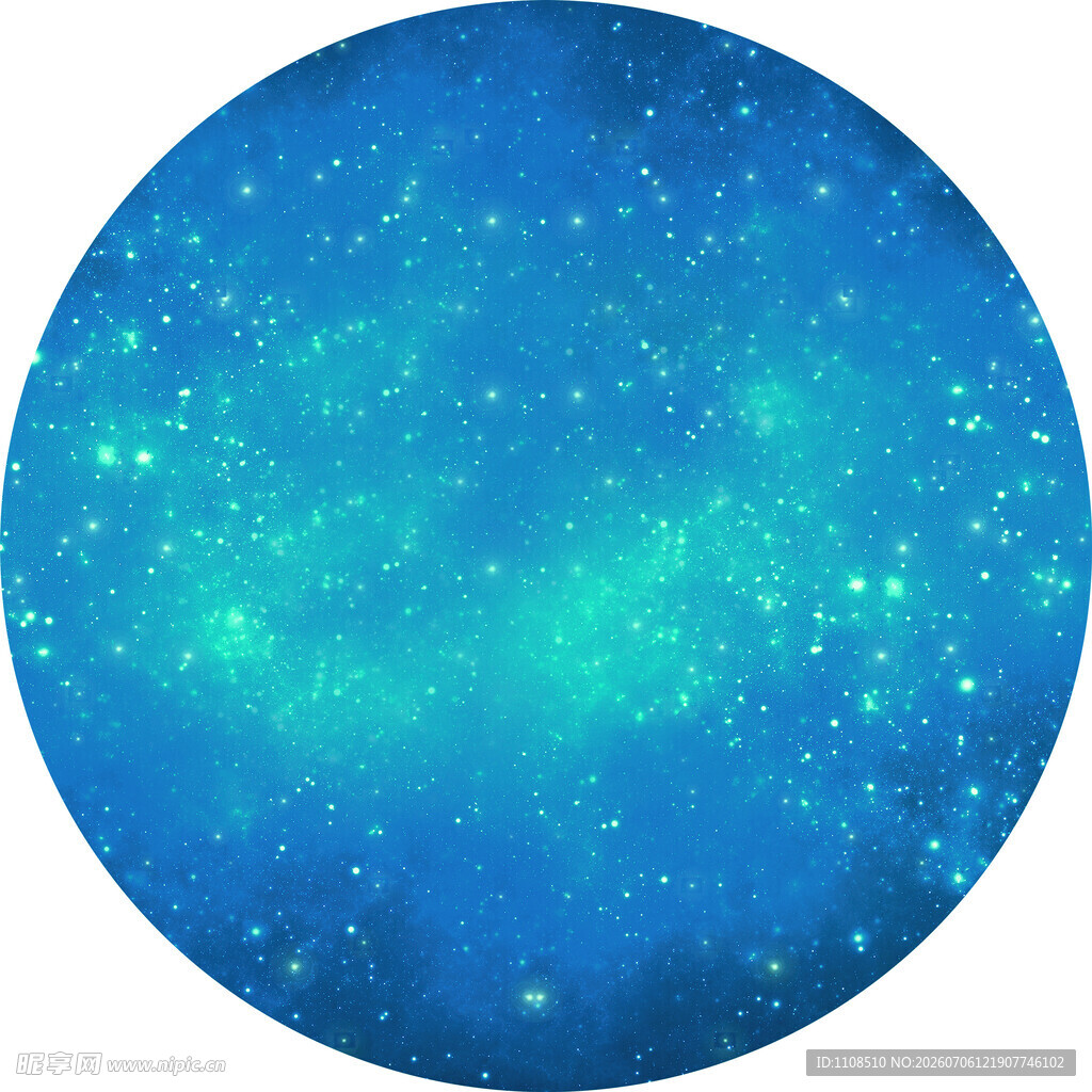 梦幻蓝色星空背景图